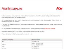 Tablet Screenshot of aoninsure.ie